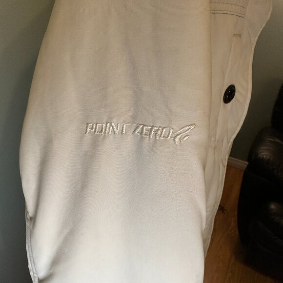Point Zero Snow White Ski Jacket with Black Fur Trim - Picture 5 of 6